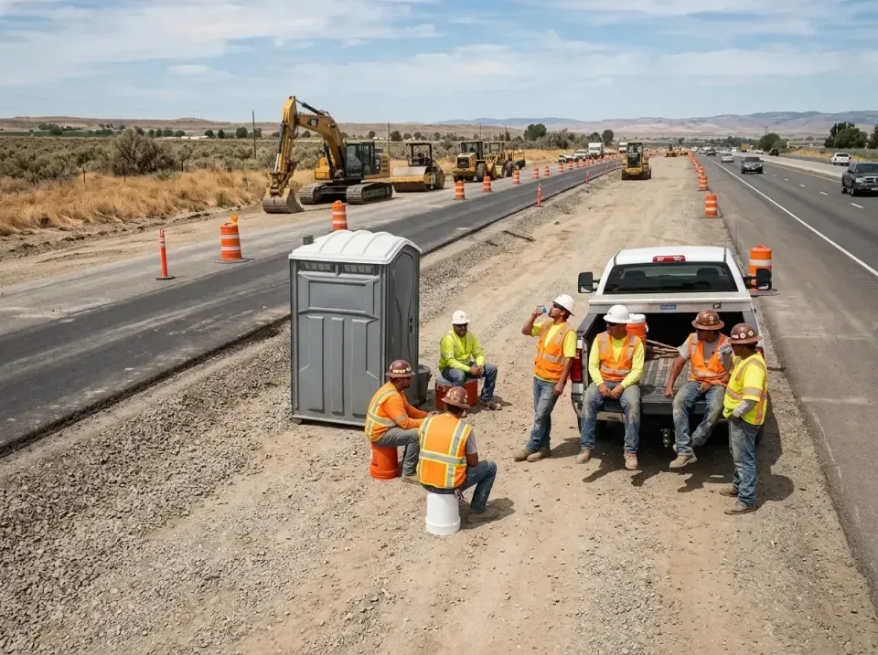 highway-road-construction-crew-007 — frequently asked questions, Porta Potty and Restroom Rentals in Bella Vista, CA